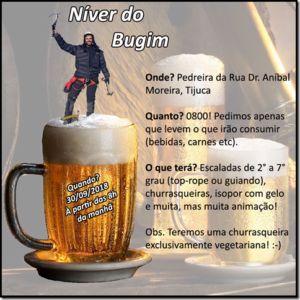 Churrasco e escaladas no Niver de Pedro Bugim – 30/09/18