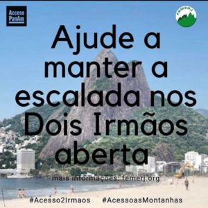 Ameaça às escaladas nos Dois Irmãos do Leblon – FEMERJ