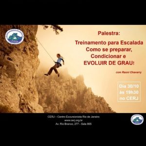 Palestra Treinamento para escalada – 30/10/18