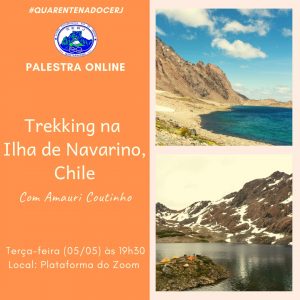 Palestra sobre Trekking na Ilha de Navarino/Chile no canal do Youtube