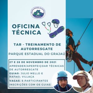 Oficina Técnica: TAR – Treinamento de Autorresgate com Julio Mello e Rafael Villaça – 27 e 28/11/21