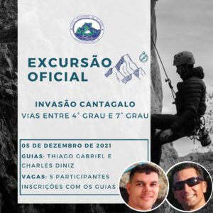 Excursão Oficial: Escalada no Cantagalo com Thiago Gabriel e Charles Diniz – 05.12.21