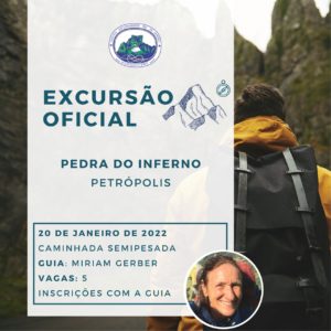 Excursão Oficial: Pedra do Inferno com Miriam Gerber – 20.01.22