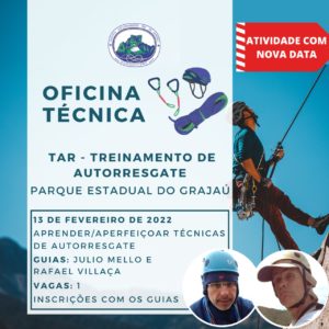 Oficina Técnica: TAR – Treinamento de Autorresgate com Julio Mello e Rafael Villaça – 13.02.22