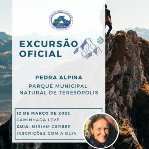 Excursão Oficial: Pedra Alpina com Miriam Gerber – 12.03.22