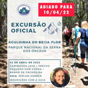 Excursão Oficial: Agulhinha do Beija-flor com Miriam Gerber – 10.04.22