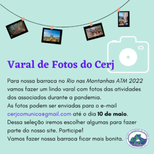 Varal de fotos do Cerj no Rio nas Montanhas ATM 2022