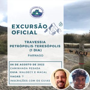 Excursão Oficial: Travessia Petrô-Terê em 1 dia com Waldecy e Magal – 06.08.22