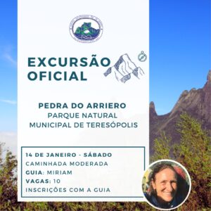 Excursão Oficial: Pedra do Arriero com Miriam Gerber – 14.01.23