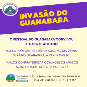 Próxima reunião social: Invasão do Guanabara – 25.05.23