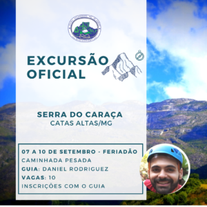 Excursão Oficial: Serra do Caraça com Daniel Rodriguez – 07 a 10.09.23