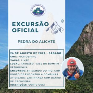 Excursão Oficial: Pedra do Alicate com Mariozinho – 24.08.24