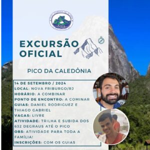 Excursão Oficial: Pico da Caledônia com Daniel e Thiago – 14.09.24