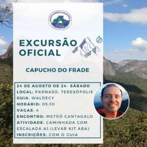 Excursão Oficial: Capucho do Frade com Waldecy – 24.08.24